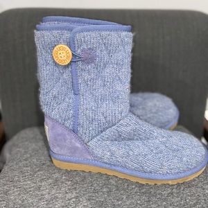 Ugg light blue knit boots